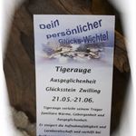 136369 Edelstein-Wichtel "Tigerauge" Zwilling