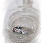138861 Edelglasflasche mit Porsche DTM