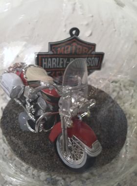Edelglasflasche "Harley Davidson"