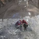 139610 Edelglasflasche "Hochzeit" mit Smart und Hochzeitspaar