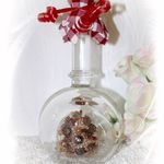 139253 Glasflasche "Schwarzwald" mit Kuckucksuhr