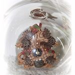 139253 Glasflasche "Schwarzwald" mit Kuckucksuhr