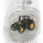 139690 Edelglasflasche "Traktor " John Deere