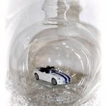 138855 Edelglasflasche mit "Corvette"