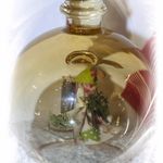 139350 Edelglasflasche mit Hexe und Honig-Birnen-Schnäpsle