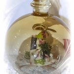 139350 Edelglasflasche mit Hexe und Honig-Birnen-Schnäpsle