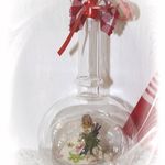 139340 Edelglasflasche mit Hexe und Zwetschgenwasser