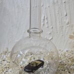 GLF1036 Edelglasflasche mit Mercedes Cabrio weinrot