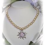 137320 Edelweiß-Kette "Verena" aprikot