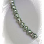 136155 Edelweiß-Kette "Verena" lindgrün