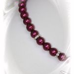 137316 Edelweiß-Ketten "Verena" weinrot