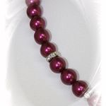 137316 Edelweiß-Ketten "Verena" weinrot