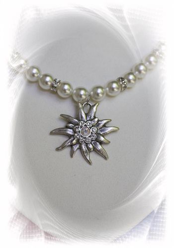 136154 Edelweiß-Ketten "Verena" weiss
