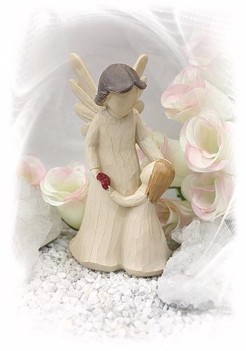 136671 Angelino Schutzengel mit Kind und Herz