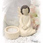 136678 Angelino Schutzengel mit Teelicht