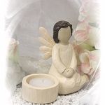 136678 Angelino Schutzengel mit Teelicht