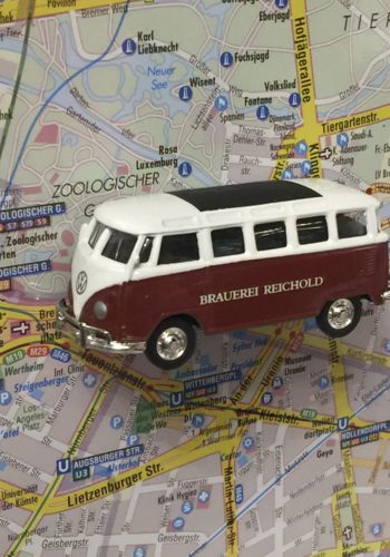 139619 Magnet "Oldtimer" VW Bus Samba