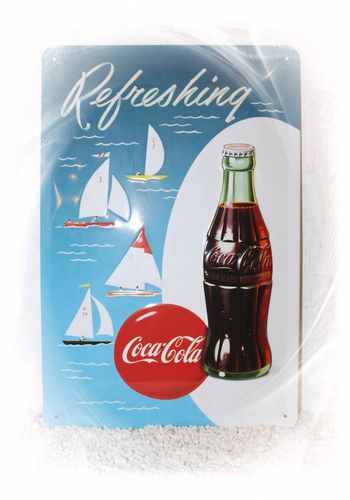 140090 Nostalgie Blechschild "Coca-Cola"