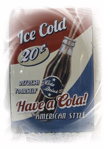 139822 Blechschild Cola