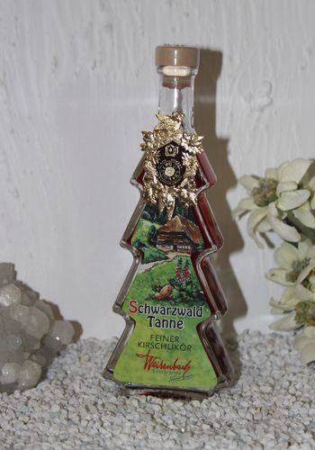 138772 Schwarzwälder "Schnapsbäumle" edler Kuckucksuhr 100ml Kirschlikör