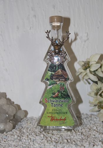 138763 Schwarzwälder "Schnapsbäumle" mit Hirsch 100ml Kirschwasser