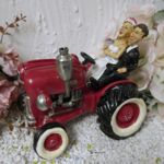 140320 Spardose Hochzeit Traktor mit Anhänger