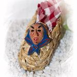 140438 Strohschuh "Schwarzwald" mit Mäskle Hexe