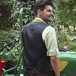 136539 Trachtenweste "Wien" in apfelgrün