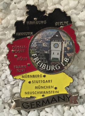Magnet Germany mit Wappen Freiburg im Schwarzwald
