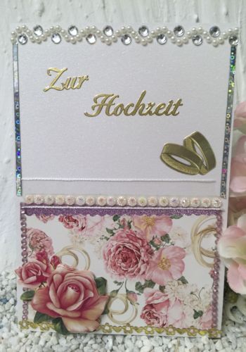 170014 Hochzeitskarte mit Rose