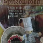 180022 Püpple "Spitzenkoch" mit Schwarzwälder Kirschtorte
