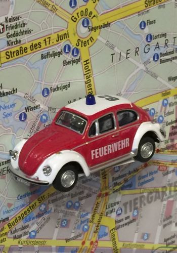 400080 Magnet "Oldtimer" VW Käfer Feuerwehr