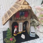 20000030 Wetterhaus "Ingolstadt" mit VW Bulli Samba türkis-weiss