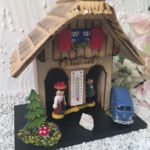 20000031 Wetterhaus "Ingolstadt" mit VW Bulli Samba blau