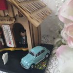 20000034 Wetterhaus "Ingolstadt" mit VW Käfer mintblau