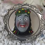 14533 Narren-Metall-Teller Magnet "Boxberg" Bocknarren