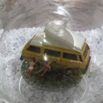 140909 Glasflaschen "Camping" mit VW Campingbus