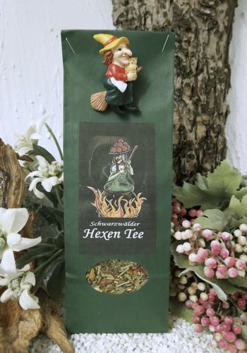 T 10033 Schwarzwälder Hexen-Tee mit kleiner Hexe