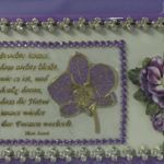 162000 Karte mit Spruch und Blume lila