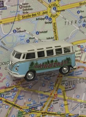 Magnet "Oldtimer" VW Bus Samba Schwarzwald