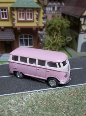 VW Bus rosa