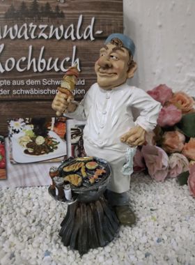 Schwarzwaldkochbuch mit Kochfigur Grillmeister BBQ