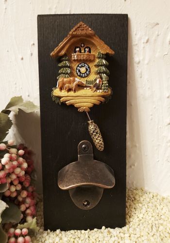 FLÖ 1029 Flaschenöffner Schindel "Kuckucksuhr" Schwarzwald