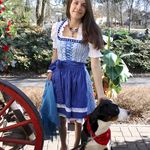 137152 Dirndl "Rüdesheim" mit Schürze