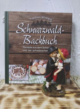 Schwarzwald Backbuch mit Schwarzwald-Paar knutschend
