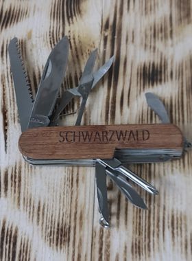 Schwarzwald-Messer mit Holzgriff 10 Funktionen