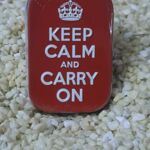 PD1021 Pillendose "KEEP CALM and CARRY ON"