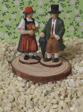 Miniatur Schwarzwaldpaar Holzfiguren