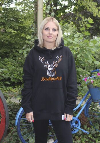 HOD10007 Schwarzwald Hoody schwarz-orange Schrift