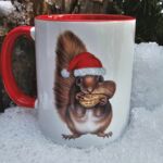 TS133 Weihnachts -Eichhörnchen rot